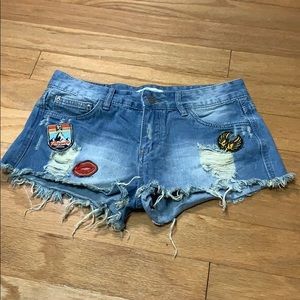 Daysie Jean Shorts with Patches